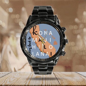Discover Going Back to Kali in peach Calendar Steel Band Watch
