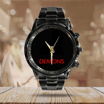 Discover hey there demons it's me ya boy Calendar Steel Band Watch