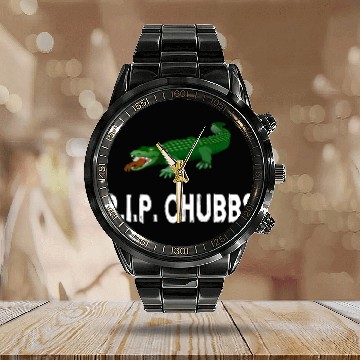 Discover R.I.P. Chubbs - Happy Gilmore Calendar Steel Band Watch
