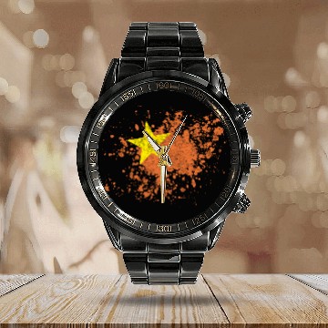 Discover Vietnam Calendar Steel Band Watch