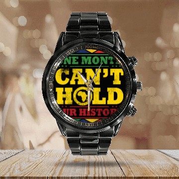 Discover BLACK HISTORY MONTH Calendar Steel Band Watch