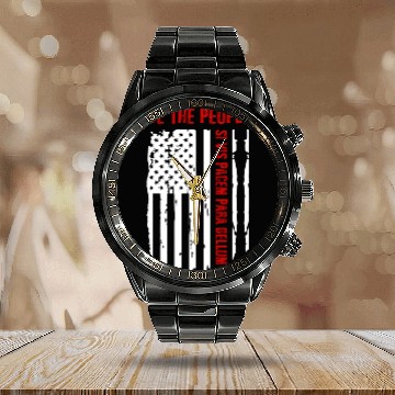 Discover We The People Si Vis Pacem Para Bellum Calendar Steel Band Watch