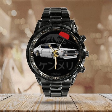 Discover JDM Car Calendar Steel Band Watch