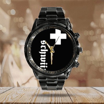 Discover Fan Swiss Cross Switzerland New Calendar Steel Band Watch