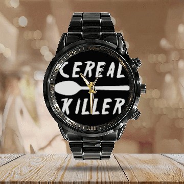 Discover Cereal Killer Calendar Steel Band Watch