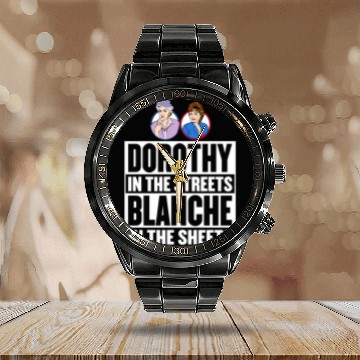 Discover Dorothy in the street blanche in the sheet Calendar Steel Band Watch