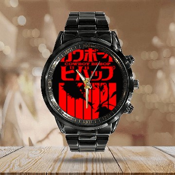 Discover Cow Bebop logo Calendar Steel Band Watch