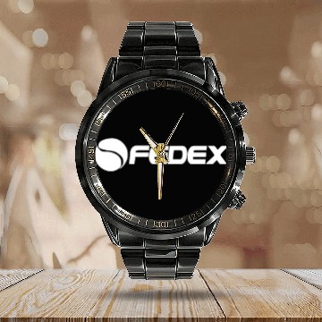 Discover FedEx Roger Federer Calendar Steel Band Watch