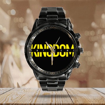 Discover THY KINGDOM COME Calendar Steel Band Watch