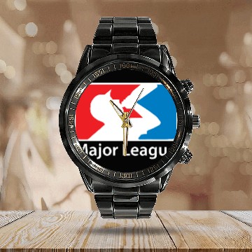 Discover Beer - major league beer drinking Baseball Jerseys Calendar Steel Band Watch