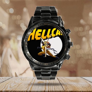 Discover Mens Marvel Hell Cat Hella Cat Hellcat New cat Calendar Steel Band Watch
