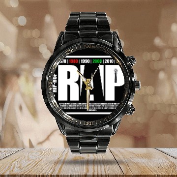 Discover Hip-Hop Collection "Rap" Calendar Steel Band Watch