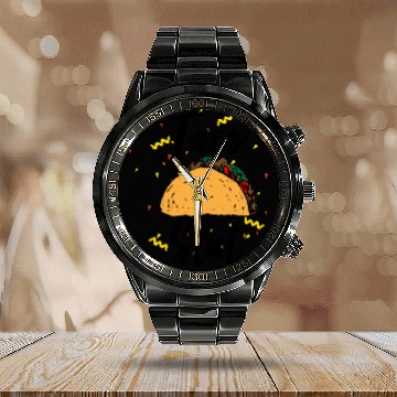 Discover Taco Slut I Love Tacos Design Calendar Steel Band Watch