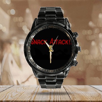 Discover Shark Snack Attack Shark Attack Calendar Steel Band Watch