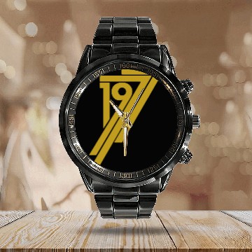 Discover 1977 Calendar Steel Band Watch