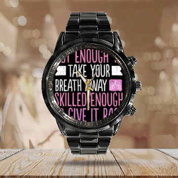 Discover Funny Respiratory Therapist School Nurse Meme Gift Calendar Steel Band Watch