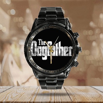 Discover dog father Calendar Steel Band Watch