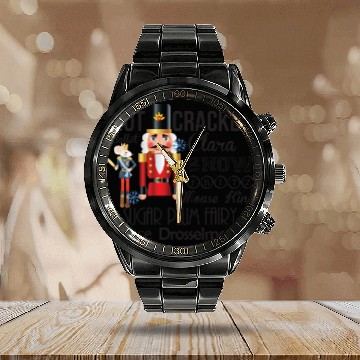 Discover Nutcracker Ballet Calendar Steel Band Watch - Dance