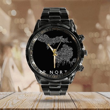 Discover Up North Michigan Calendar Steel Band Watch
