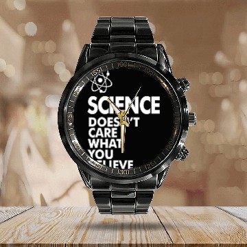Discover Science Geek Gift Calendar Steel Band Watch