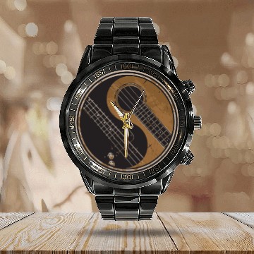 Discover Guitar Ying Yang Gift Guitar Player Calendar Steel Band Watch