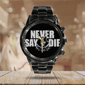 Discover Goonies Never Say Die Funny Calendar Steel Band Watch