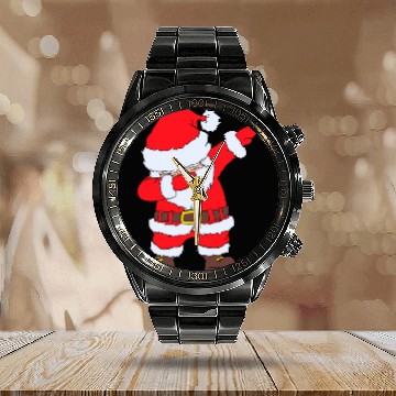 Discover Dabbing Santa Calendar Steel Band Watch Santa Claus Christmas Dab