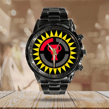 Discover Game Theory Parallel Logo - Gamer Gift Idea Calendar Steel Band Watch