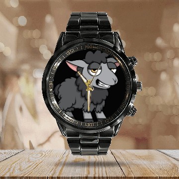Discover Black Sheep Calendar Steel Band Watch