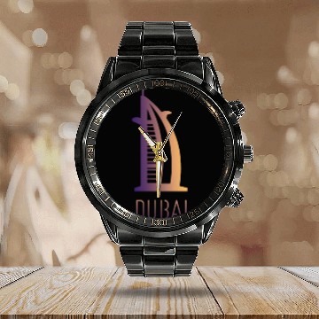Discover cool Burj al Arab Design in Dubai Calendar Steel Band Watch