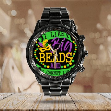 Discover I like big beads and I cannot Lie Mardi Gras Party Calendar Steel Band Watch