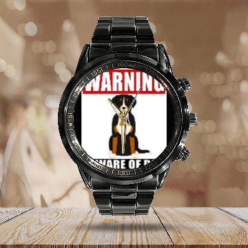 Discover Warning Grosser Schweizer Sennenhund Beware Of Dog Calendar Steel Band Watch