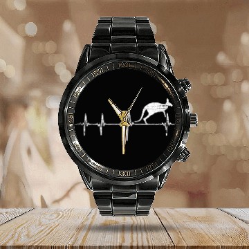 Discover Kangaroo Heartbeat Calendar Steel Band Watch