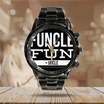Discover Funcle design - the FUN Uncle Calendar Steel Band Watch