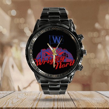 Discover Wrigley North Fly The W Calendar Steel Band Watch