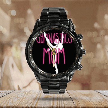 Discover Womens Womens Gymnastics Mom Calendar Steel Band Watch Gymnast