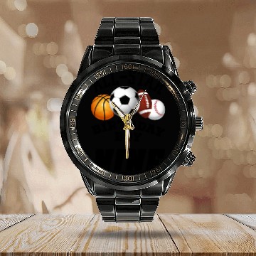 Discover All-Star Birthday Boy/9th Birthday Sport Calendar Steel Band Watch