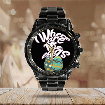 Discover Easter Eggs Eat Gift Glutton Hunger Rogue Calendar Steel Band Watch
