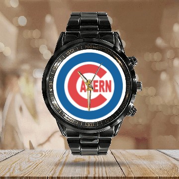 Discover Phish Cavern Cubs Calendar Steel Band Watch