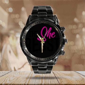 Discover The She Beast 3D Calendar Steel Band Watch