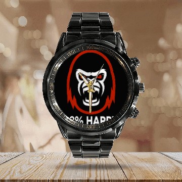 Discover Hungry Gorilla Silverback Ape Gift Calendar Steel Band Watch