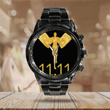 Discover Angel 1111 Calendar Steel Band Watch