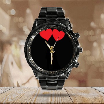Discover Bride and Groom Wedding Engagement Marriage Bride Calendar Steel Band Watch