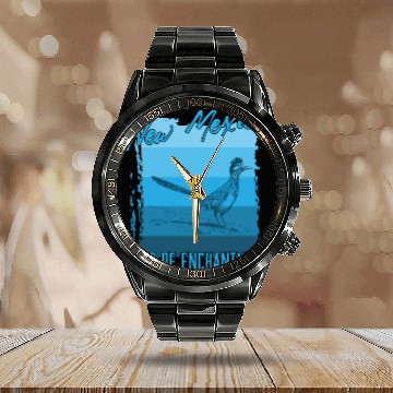 Discover New Mexico state gift Calendar Steel Band Watch