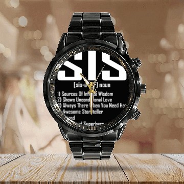 Discover sister Noun Definition all around superhero Calendar Steel Band Watch
