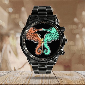 Discover Horse riding mare stallion horses gift pony Calendar Steel Band Watch