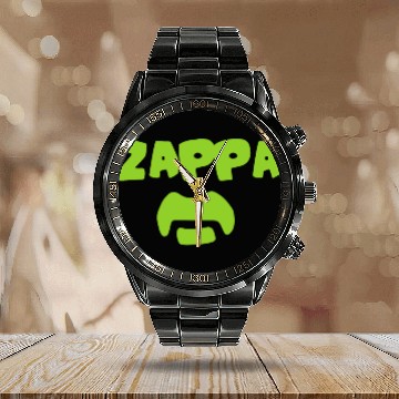 Discover New FRANK ZAPPA Eccentric Rock Icon Logo 70s Men s Calendar Steel Band Watch
