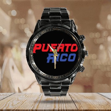 Discover Puerto Rico WBCC World Baseball Classic Jersey Puer Calendar Steel Band Watch