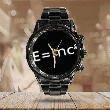 Discover e=mc² albert einstein Calendar Steel Band Watch