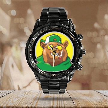 Discover Bear Kiffen Relax Dont Care Bear Calendar Steel Band Watch